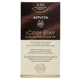 Apivita My Color Elixir Еліксир для перманентної фарби для волосся N5,65 Світле червоне дерево червоно-коричневий