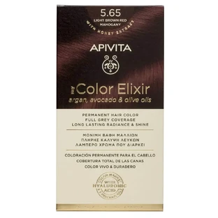 Apivita My Color Elixir Еліксир для перманентної фарби для волосся N5,65 Світле червоне дерево червоно-коричневий