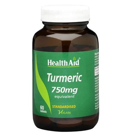 Health Aid Turmeric 750mg 60tabs: цены и характеристики