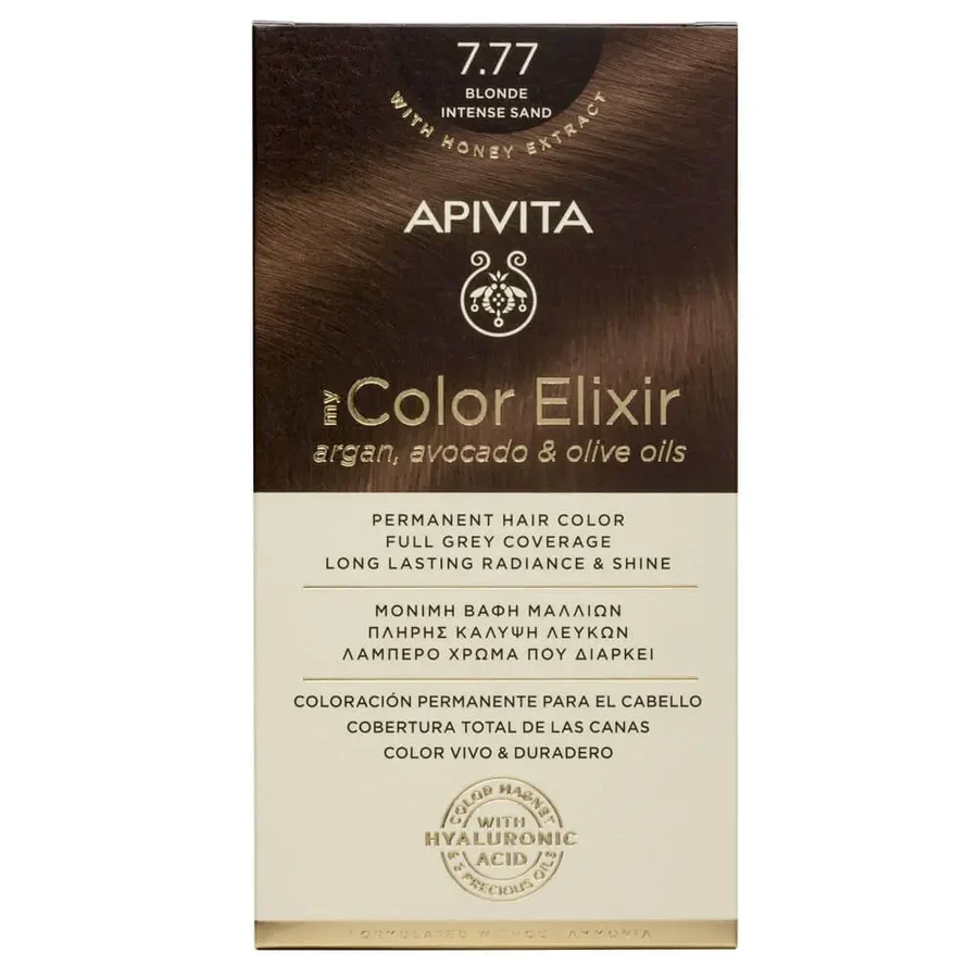 Apivita My Colour Elixir Перманентная краска для волос N7,77 Интенсивный бежевый блондин: цены и характеристики
