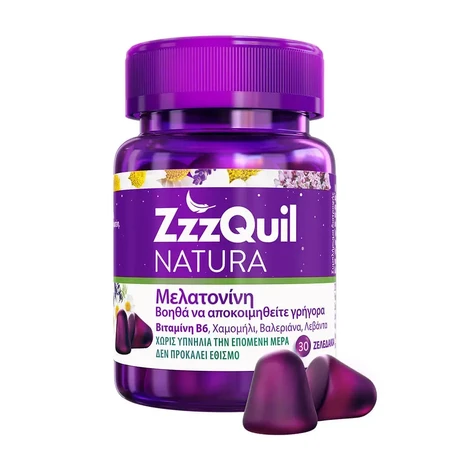 ZzzQuil Nature с мелатонином 30 драже: цены и характеристики