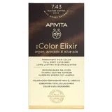 Еліксир для перманентної фарби для волосся Apivita My Colour Еліксир N7.43 Бронзово-медовий блондин