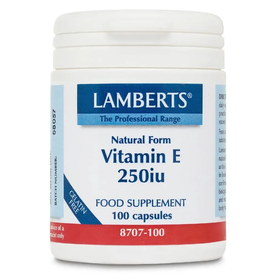 Lamberts Vitamin E 250iu Natural 100 капс.: ціни та характеристики