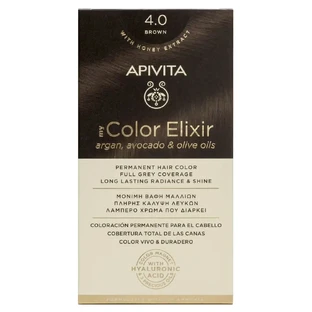 Еліксир для перманентної фарби для волосся Apivita My Colour Еліксир N4.0 Натуральний коричневий