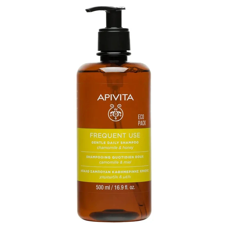 Шампунь Apivita Eco Pack для ежедневного использования с ромашкой и медом 500 мл: цены и характеристики