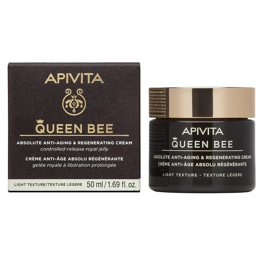 Apivita Queen Bee Cream Крем з легкою текстурою проти старіння та повної регенерації 50мл: ціни та характеристики