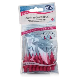 Проміжні пензлі TePe XXXX-Fine 0,4 мм Fuchsia 8 шт.