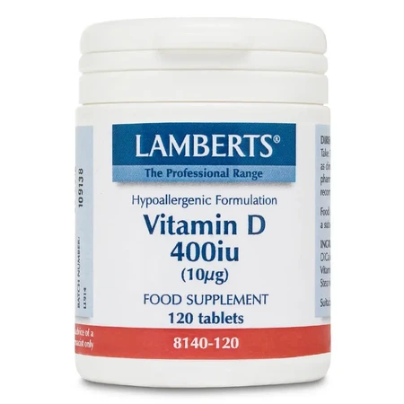 Lamberts Vitamin D 400iu 120tabs: ціни та характеристики