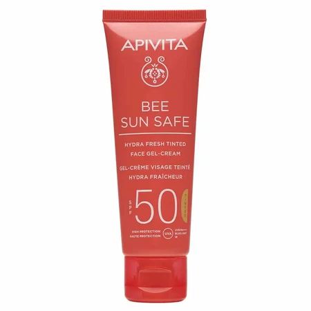 Apivita Bee Sun Safe Hydra Fresh Hydra Fresh Gel - тонуючий крем для обличчя SPF50 50мл: ціни та характеристики