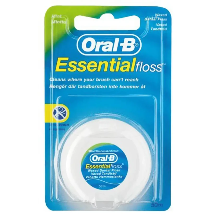 Зубная нить Oral B с мятным вкусом 50 м: цены и характеристики