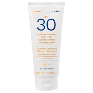 Korres Защита от солнца для тела и лица Йогуртовое молочко SPF30 200 мл