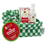 Косметичка Aloe+ Colours The Kourabies с дымкой для волос и тела 150 мл, маслом для тела 100 мл и эластичным