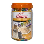 INABA Churu Varieties, Курица, ведро, беззерновой корм для кошек, (пюре), 700г: цены и характеристики