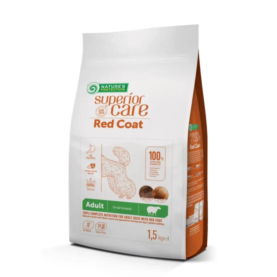 NATURES PROTECTION Superior Care Superior Care Red Coat Small & Mini Breed, XS-S, Honey, беззерновой сухой корм для собак, 1,5 кг: цены и характеристики
