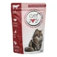 CAT JOY, Говядина, саше влажный корм для кошек, (в соусе), 85 г