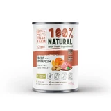 FRESH FARM Coarse, XS-XL, Говядина и тыква, консервированный беззерновой влажный корм для собак, (паштет), 400г