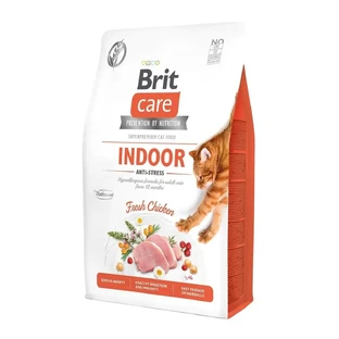 BRIT Care Indoor Anti-Stress, Chicken, беззерновой сухой корм для кошек, антистресс, 2 кг
