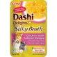 INABA Churu Dashi Delights Silky Broth, курячий та лососевий бульйон, пакетик вологого беззернового корму для котів, (топпінг), 40г