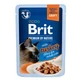 Влажный корм для кошек BRIT Premium by Nature Delicate File, индейка, саше, (в соусе), 85 г