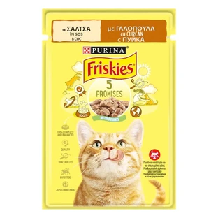 PURINA Friskies Adult, индейка, саше влажный корм для кошек, (в соусе), 85г