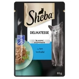 SHEBA Delicatese, Тунец, саше влажный корм для кошек, (в аспираторе), 85 г