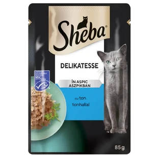 SHEBA Delicatese, Тунець, вологий корм для котів у пакетиках, (в аспіді), 85г
