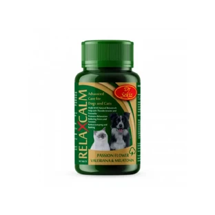 DR. SEKIZ Relaxcalm, XS-XL, добавка для нервной системы и успокоения для собак и кошек, флакон, 100 таблеток