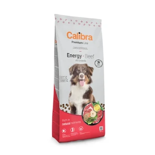 CALIBRA Premium Line Energy, XS-XL, говядина, сухой корм для собак, высокая активность, 3 кг