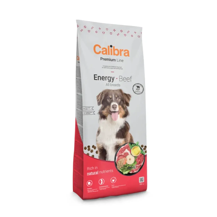 CALIBRA Premium Line Energy, XS-XL, яловичина, сухий корм для собак, висока активність, 3кг: ціни та характеристики