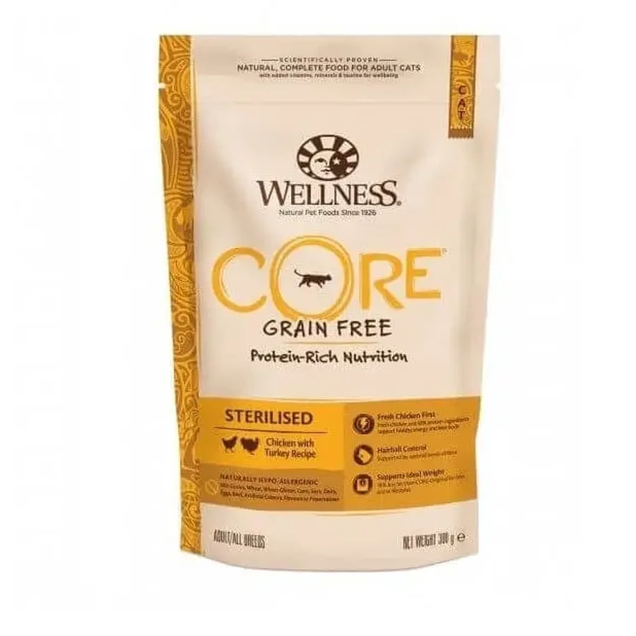 Wellness Core сухе стерилізоване м'ясо курки та індички, 300 г: ціни та характеристики