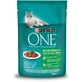 PURINA One Indoor, Тунец с зелеными бобами, саше влажный корм для кошек, (в соусе), 85г