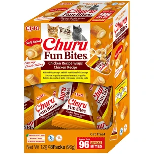 INABA Churu Churu Fun Bites, курячі ласощі, беззернові ласощі для котів, 96г