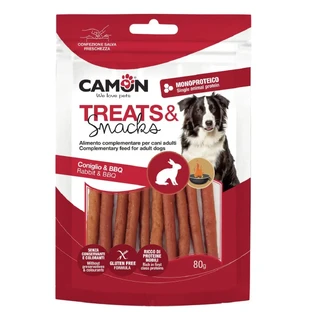 Палички CAMON Sticks Rabbit & BBQ, XS-XL, кролик, пакетик для заохочення собак, 80 г