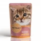 PETKULT Kitten, индейка, саше беззерновой влажный корм для молодых кошек, 100 г