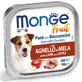 MONGE Fruit, XS-XL, ягня та яблука, беззерновий вологий корм для собак, (у власному соку), 100г, 100г
