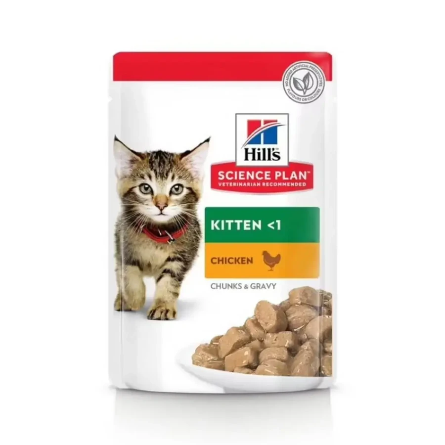 HILL'S SCIENCE PLAN Kitten, Chicken, саше влажный корм для кошек младших возрастов, (в соусе), 85 г: цены и характеристики