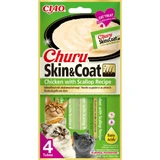 INABA Churu Churu Skin & Coat, Курка та гребінці, пакетик, тюбик, беззернові ласощі для котів, шкіра та шерсть, (пюре), 56г