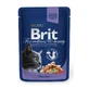 Влажный корм для кошек BRIT Premium, Треска, саше, (в соусе), 100 г