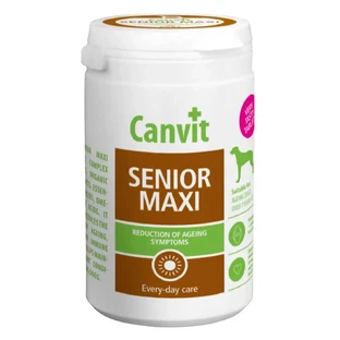 CANVIT Senior Maxi, M-XL, мультивітаміни для собак старшого віку, пляшка, 230г