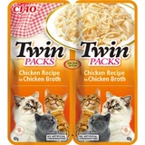 INABA Ciao Twin Packs, куряче філе, пакетик вологого беззернового корму для котів, (топпінг), 80г