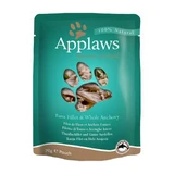 APPLAWS, Филе тунца и анчоусов, пакетик, влажный корм для кошек, (в супе), 70г
