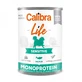 CALIBRA Life Sensitive, XS-XL, Лосось и рис, консервированный, однобелковый, беззерновой влажный корм для собак, пищеварительная система, (паштет), 400г