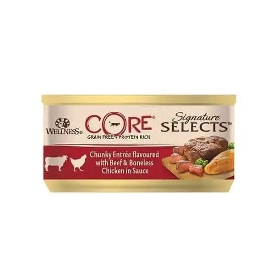 Wellness Core Signature Select Signature Select Вологий корм з вітамінами та куркою, в соусі, 79 г: ціни та характеристики