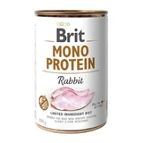 BRIT Mono Protein, Rabbit, консервированный однобелковый беззерновой влажный корм для собак, (паштет), 400г