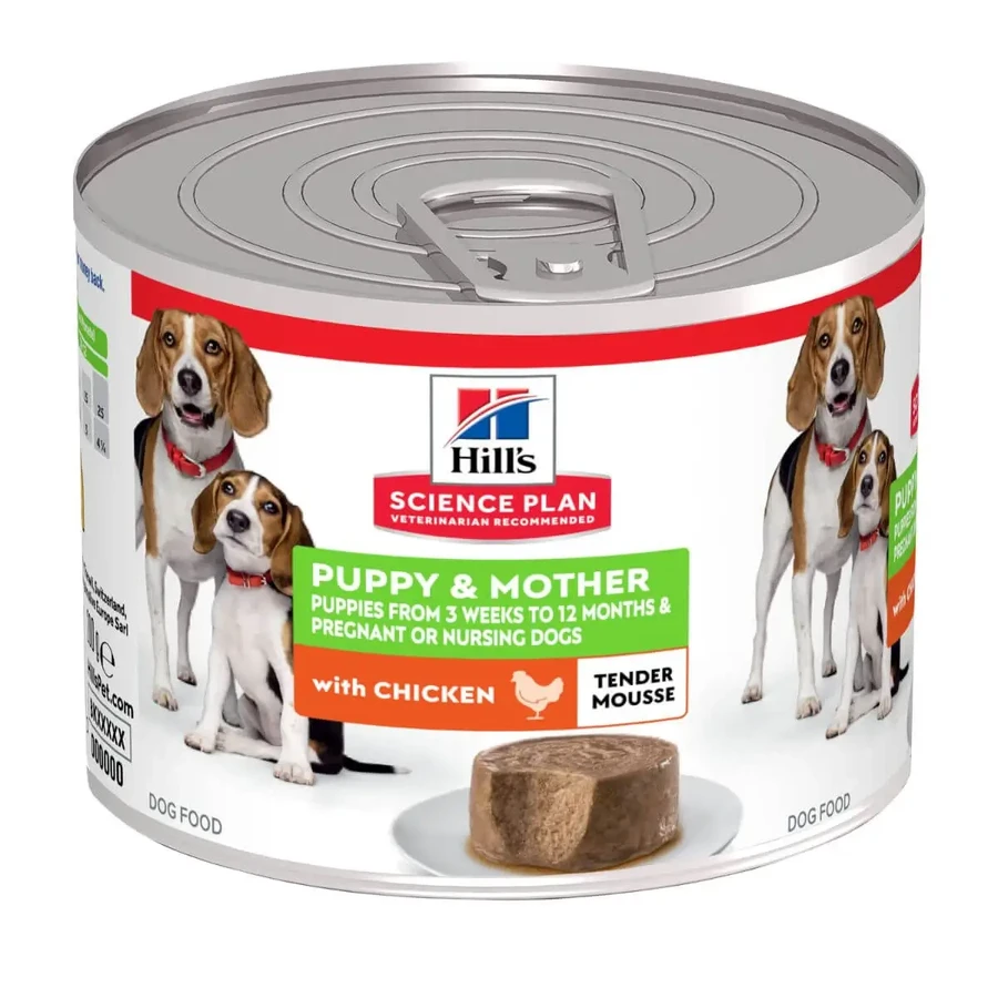 HILL'S Science Plan Puppy & Mother, XS-XL, Курка, консерви вологі для собак молодших порід, (мус), 200г: ціни та характеристики