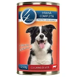 4Dog Консервы с говядиной, 1250 г