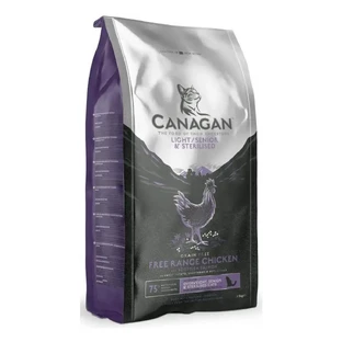 CANAGAN Light Senior & Sterilised, з куркою, беззерновий сухий корм для стерилізованих котів старшого віку, ожиріння, 375г
