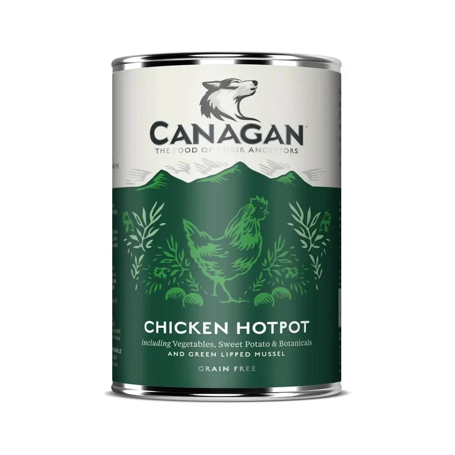 CANAGAN Chicken HotPot, XS-XL, Курка, консервований беззерновий вологий корм для цуценят та дорослих собак, (в супі), 400г: ціни та характеристики