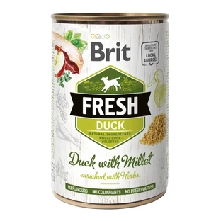 BRIT Fresh, Качка з мей, консерви беззернові вологі корми для собак, (в аскорбінці), 400г