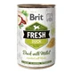 BRIT Fresh, Качка з мей, консерви беззернові вологі корми для собак, (в аскорбінці), 400г